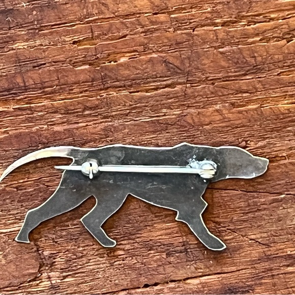 Vintage Pointer Retriever Dog Sterling Silver Brooch Pin Labrador Retriever? - Picture 14 of 17